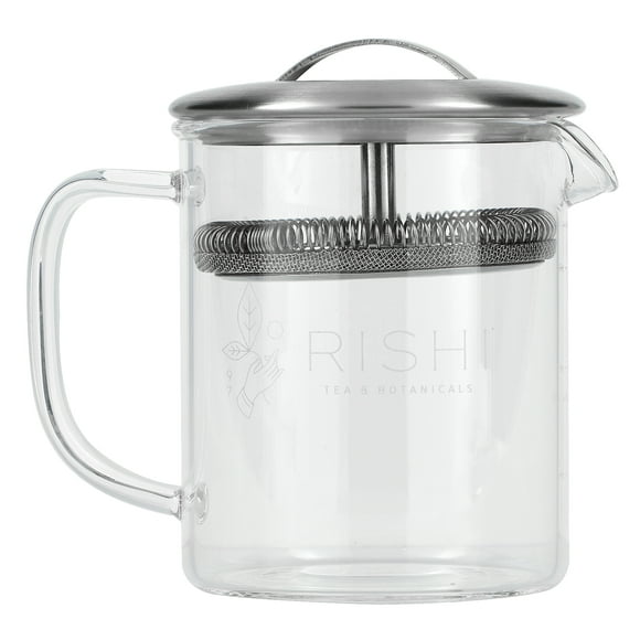 Rishi Tea, Infusion Simple, Théière en Verre Borosilicate, 13,5 fl oz (400 ml)