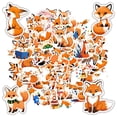 thumbnail image 6 of 35pcs Cartoon Stickers Animal Kids Stickers Fox Graffiti Stationery Stickers for Luggage Laptops Suitcases, 6 of 9