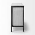 thumbnail image 3 of Savannah 47L x 16W White Wood And Iron 3 Door Accent Cabinet (Set of 2), 3 of 7
