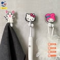 thumbnail image 3 of Sanrio Children Toothbrush Holder Hello Kitty Cartoon Children‘s Toothbrush Holder Non Perforated Wall Mounted Toothbrush Holder, 3 of 7