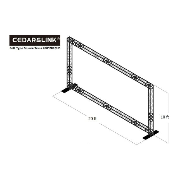 ARCH 10 20 Ft width 10 Ft Height Rectangle Arch Truss System