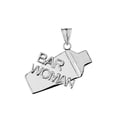 thumbnail image 1 of COCKTAIL SHAKER BAR WOMAN PENDANT NECKLACE IN STERLING SILVER :  Pendant with 16" chain, 1 of 1