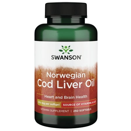 Swanson Cod Liver Oil 1250 Iu A/135 Iu D 250 Sgels