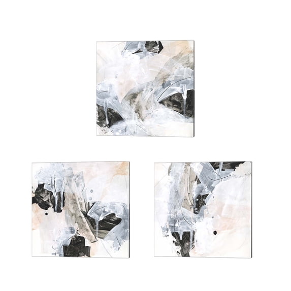 Great Art Now Veiled Formation by June Erica Vess 3 Piece Canvas Art Set Each 14"W x 14"H