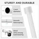 thumbnail image 3 of Barra de Cortina Joydeco Ajustable 81-224 cm Metal Blanca, 3 of 7