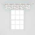 thumbnail image 2 of Ambesonne Japanese Cat Valance Pack of 2, I Love Sushi Doodle, 54"X12", Champagne Taupe Grey, 2 of 3