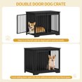 thumbnail image 5 of 31.9"Dog Crate Furniture with Barn Door,Wooden Pet Cage End Table for Small Medium Dogs up to 44 lb, 5 of 8