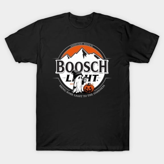 Boosch Light Ghost Beer Funny Halloween Boo Ghost Drinking Season Retro G5599 T-Shirt, for men and women, Up to Size 5XL