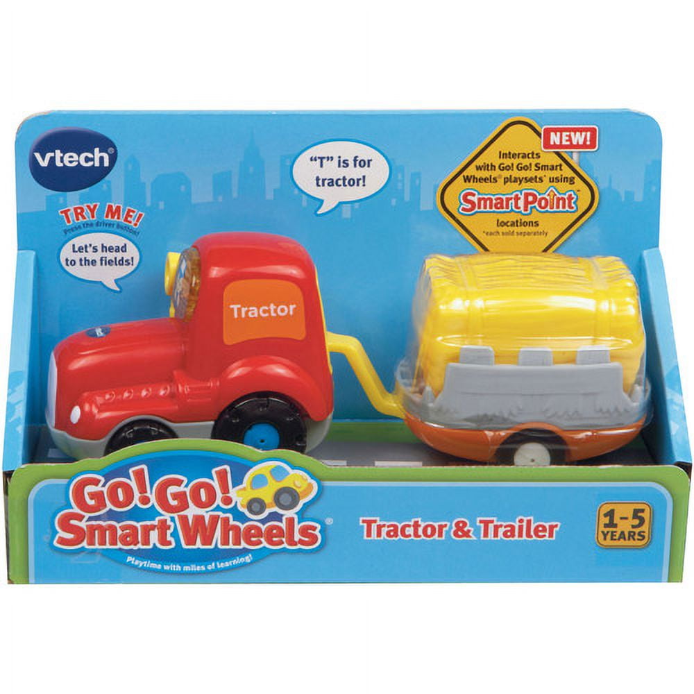 VTech Go Go Smart Wheels Tractor with Trailer- English Version