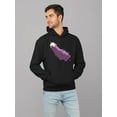 thumbnail image 2 of Pixel Eggplant Fun Emoji - Retro Meme Art Design Men's Hoodie, 2 of 4