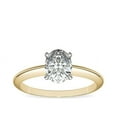 thumbnail image 1 of 1.00 Carat Excellent Oval Cut Natural Diamond Solitaire Beautiful Ring for Girls Solid 18K Yellow Gold Size 11.5, 1 of 6