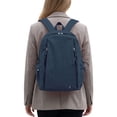 thumbnail image 4 of BadPiggies Nylon Backpack for Women Men, 20L Wear-Resistant Backpacks Casual Lightweight School Travel Daypack (Navy), 4 of 9
