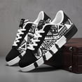 thumbnail image 2 of 4 Colors Available Men's Korean-Style Fall Sneakers -  Matching Couple Outfits - Grid/Solid Color (4 Colors) | Unisex for Men ，Low-Top Round Toe Lace-Up Casual Shoes Suitable for Travel, 2 of 9