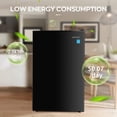 thumbnail image 6 of Upstreman 4.5 Cu. Ft. Compact Refrigerator with Freezer, Single Door Mini Fridge Small Refrigerator, 3 Removable Glass Shelves, Adjustable Thermostat, Black FR45, 6 of 11