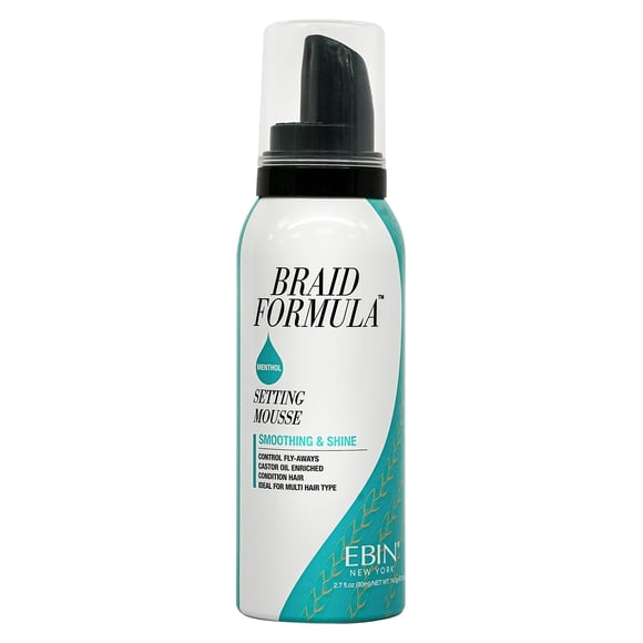 EBIN NEW YORK Mousse fijador de fórmula trenzada (2.7 oz de menta)