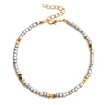 thumbnail image 1 of Coofit Bracelet de Cheville Femme Ajustable Mode Fait Main Bracelet de Cheville de Plage Perlé, 1 of 6