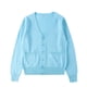 thumbnail image 2 of Chaquetas y abrigos casuales de manga larga sin capucha para mujer, cárdigan de punto de color liso con botones, doble bolsillo, chaqueta informal de manga larga con capucha, top de algodón para mujer, 2 of 3