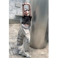 thumbnail image 4 of RUTAYY Toddler Cargo Pants For Girls Casual High Waisted Drawstring Loose Fit Pockets Kid Cargo Sweatpants Streetwear Trouser Comfort Infants Pants, 4 of 9