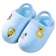 thumbnail image 1 of Kids Fluffy Sandals Cartoon Cute Thick Slip on Slippers Winter Slides with Strap, 1 of 10