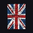 thumbnail image 3 of Tee Hunt Union Jack T-Shirt United Kingdom Distressed British Flag Shirt, Military Green, X-Large, 3 of 5