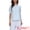Light Blue, variant on Women's Tops Puff Short Sleeve Crew Neck Eyelet Hollow Out Shirts S White