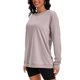 thumbnail image 4 of Sudadera de mujer ATHLECHIC con cuello redondo, de manga larga, con capucha, pulóver oversized, túnica de moda XL color café, 4 of 4