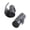 Black, variant on Elegant PU Leather Round Cosmetic Pouches With Vertical Storage Space Perfect For Organizing Desk Or