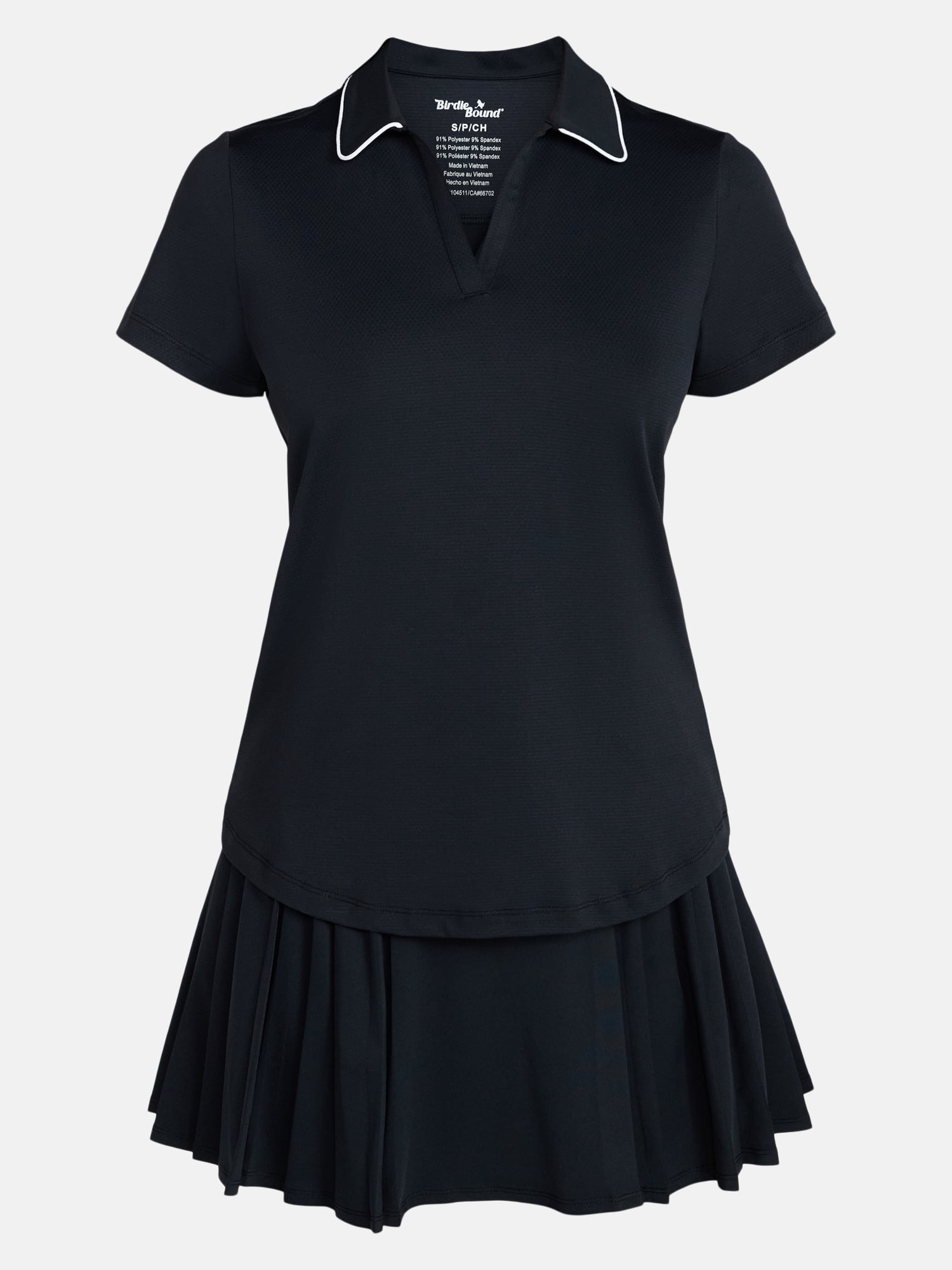 Birdie Bound Women's Brittany Golf Polo Shirt with Short Sleeves, Sizes XS-XXL