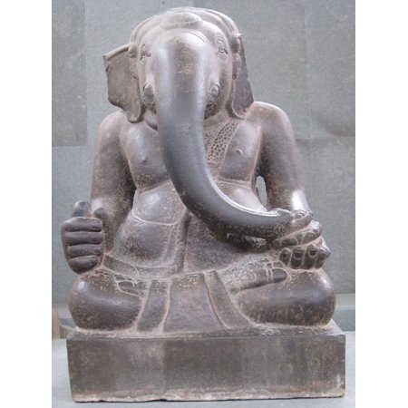 - Canvas Print Sandstone Ganesha Museum Asia Sculpture Cham Stretched Canvas 32 x 24