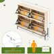 thumbnail image 3 of Qinaqin 4- cm de Profundidadoor Rattan Shoe Gabinete Organizador con Vuelco Cajón Profundidadoors Ajustable Shelves Freestanding para Entryway Natural, 3 of 7
