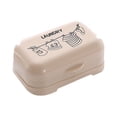thumbnail image 2 of Caja de jabón para baño, con tapa, drenaje conectado, jabonera, impresión europea, jabonera blanca, 2 of 5