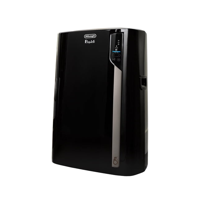 De'Longhi Pinguino Aire acondicionado portátil, negro - Para habitaciones de hasta 500 pies cuadrados - Modos de refrigeración, deshumidificación y ventilador - Fácil de usar - Filtro lavable incluido