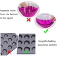 thumbnail image 4 of 200pcs Cupcake Liners for Baking, Foil Cupcake Liner, Standard Size 2 Inches 10 Colors Cupcake Liners, 4 of 7