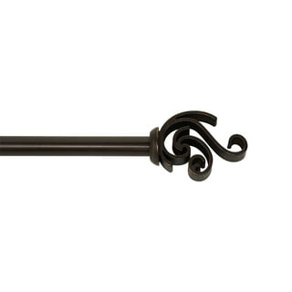 Hart & Harlow 7/16-in Round Spring 18-in to 28-in White Steel Tension  Curtain Rod in the Curtain Rods department at