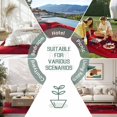 thumbnail image 6 of Red Rose Outdoor Rug 3x5 Ft - Reversible Patio Rug Outdoor Camping Rugs, Elegance Fantasy Flowers Romantic Washable Indoor Outdoor Area Rugs, Non-Slip Outdoor Carpet Runner for Deck/Porch, 6 of 8