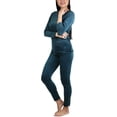 thumbnail image 5 of ToBeInStyle Women's Soft Velvet Long Sleeve Top and Bottom Thermal Set, 5 of 7
