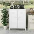 thumbnail image 5 of MIIIKO Metal Locker with 2 Doors, Metal Storage Sideboard Accent Cabinets for Kitchen, Pantry, Home Office and Garage, 5 of 7