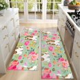 thumbnail image 4 of Kitchen Rugs Sets Of 2,Basset Hound and Pioneer Flower Anti Fatigue Kitchen Mat Rugs Non Slip Washable,Decorative Kitchen Floor Mats for Kitchen,Sink,Laundry,17"X47", 4 of 5