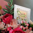 thumbnail image 3 of 3drose, Happy Easter, Birds, Birdhouse, Eggs, Basket, Chicks and Flowers, 6 Greeting Cards with Envelopes, 3 of 7