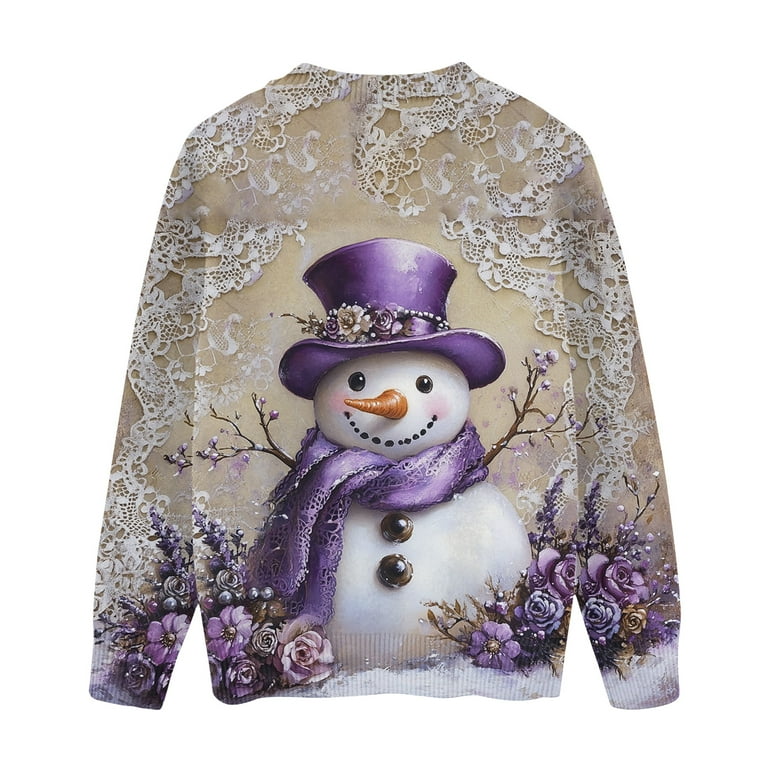 Abcomgle Kids Ugly Christmas Sweater Crewneck Long Sleeve Knitted