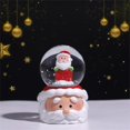 thumbnail image 2 of hirigin Christmas Snow Globe, Battery Operated Holiday Desktop Decor with Music Light Gift, 2 of 2