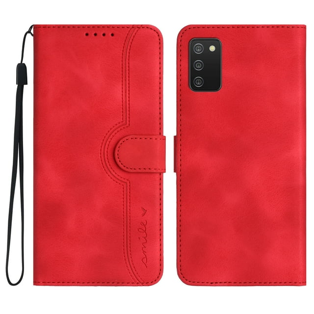 Compatible with Samsung Galaxy A02S Case Premium PU Leather Wallet with Built-in Magnet Cover