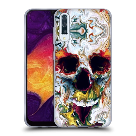 Head Case Designs Officially Licensed Riza Peker Skulls 9 Skull Abstract Soft Gel Case Compatible with Samsung Galaxy A50/A30s (2019)