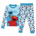 thumbnail image 2 of Sesame Street Toddler Boys' Cookie Monster Elmo Best Pals 2 Piece Long Sleeve Pajama Set, 2 of 6