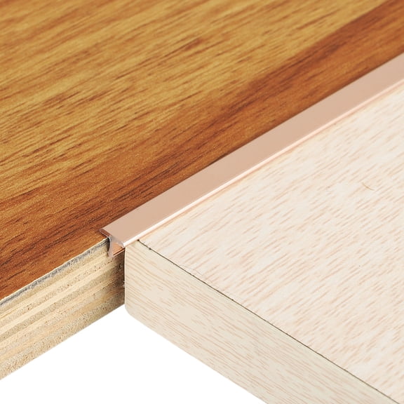 2.9Ft x 0.24" T-Molding Floor Transition Strips, Flat Divider Strip, Gold