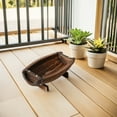thumbnail image 2 of OULII 2Pcs Wood Planter Pots Rustic Half Barrel Design for Outdoor and Indoor Garden Use, 2 of 5
