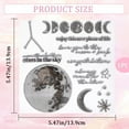thumbnail image 2 of Moon Clear Stamps Moon Phases Stars Words Reusable Retro Transparent Silicone Stamp Seals for Journaling Card Making DIY Scrapbooking Photo Album Decorative, 2 of 6