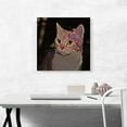 thumbnail image 2 of ARTCANVAS Munchkin Cat Breed Bright Dots Canvas Art Print - Size: 18" x 18" (1.50" Deep), 2 of 9
