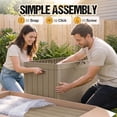 thumbnail image 6 of Homall 100 Gallon Outdoor Box Deck Plastic Resin Storage Box, Brown, 6 of 8