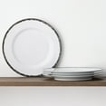 thumbnail image 2 of Noritake Black Rill Set of 4 Dinner Plates, 2 of 7